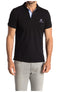 ROBERTO CAVALLI EMBROIDERED LOGO SHORT SLEVES POLO