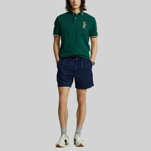 RALPH LAUREN BEAR CUSTOM SLIM FIT POLO T-SHIRT - GREEN