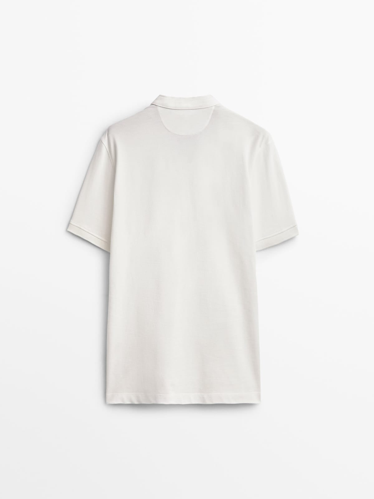 MASSIMO DUTTI POLO STAND UP COLLAR T-SHIRT