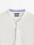MASSIMO DUTTI POLO STAND UP COLLAR T-SHIRT