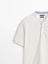 MASSIMO DUTTI POLO STAND UP COLLAR T-SHIRT