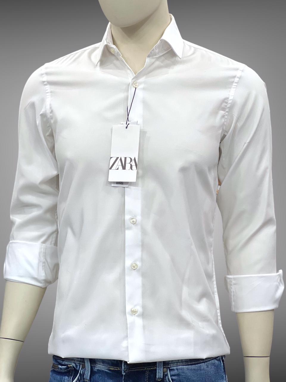 ZARA MAN WHITE SHIRT SLIM FIT