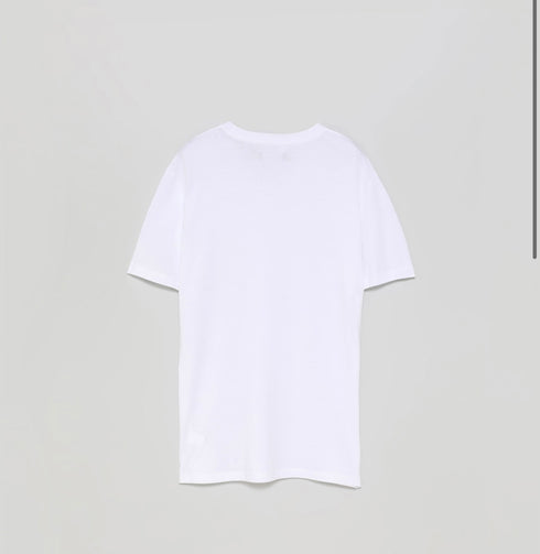 LEFTIES BASIC V NECK TEES - WHITE