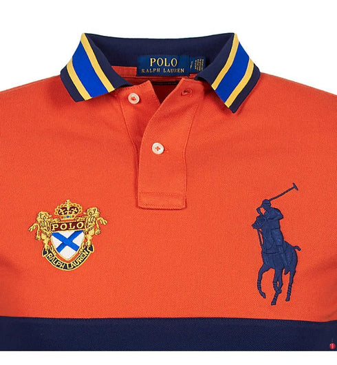 RALPH LAUREN CLASSIC FIT BIG PONY ORANGE POLO