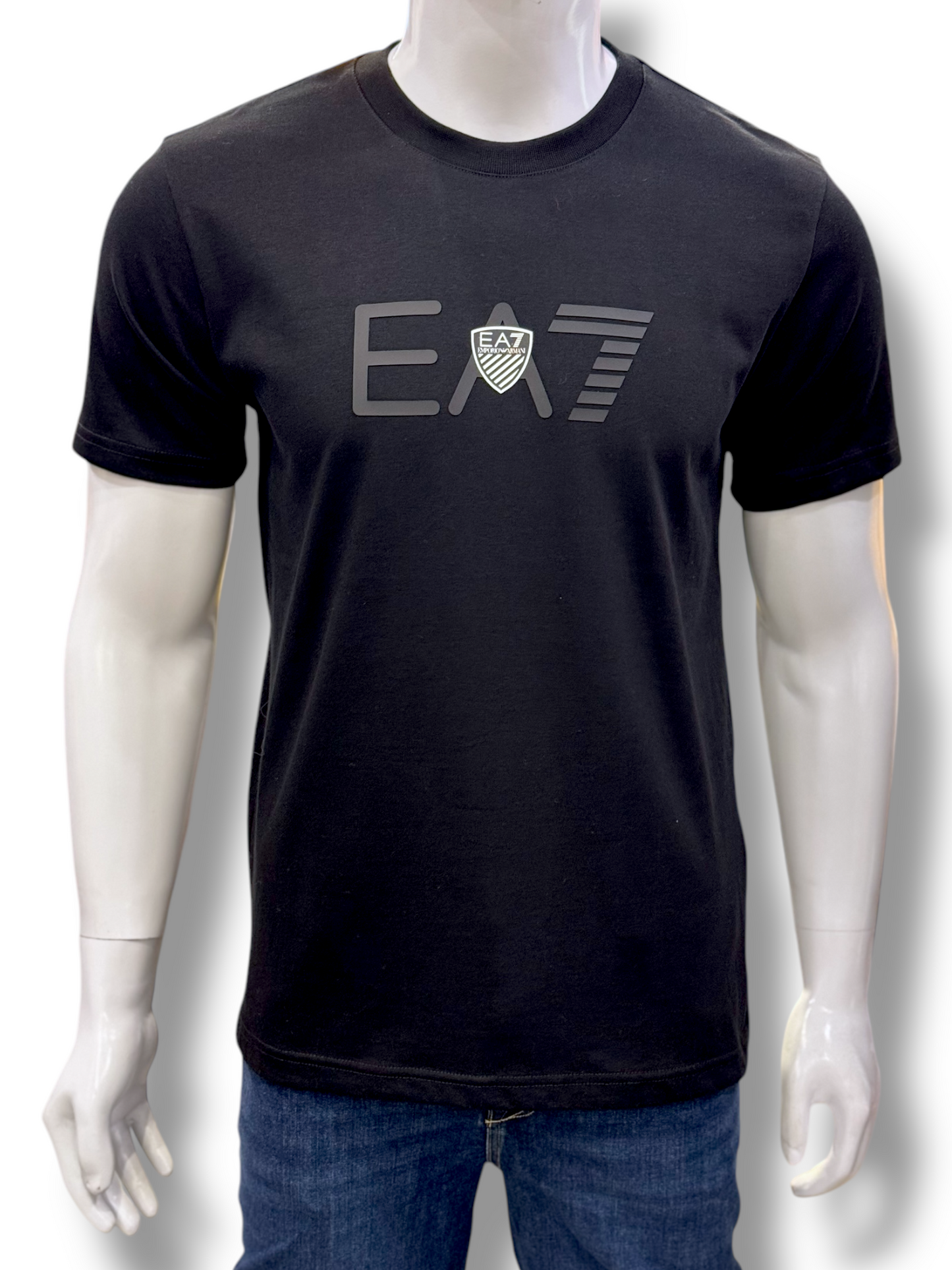 Emporio Armani EA7Patch Logo T Shirt Black