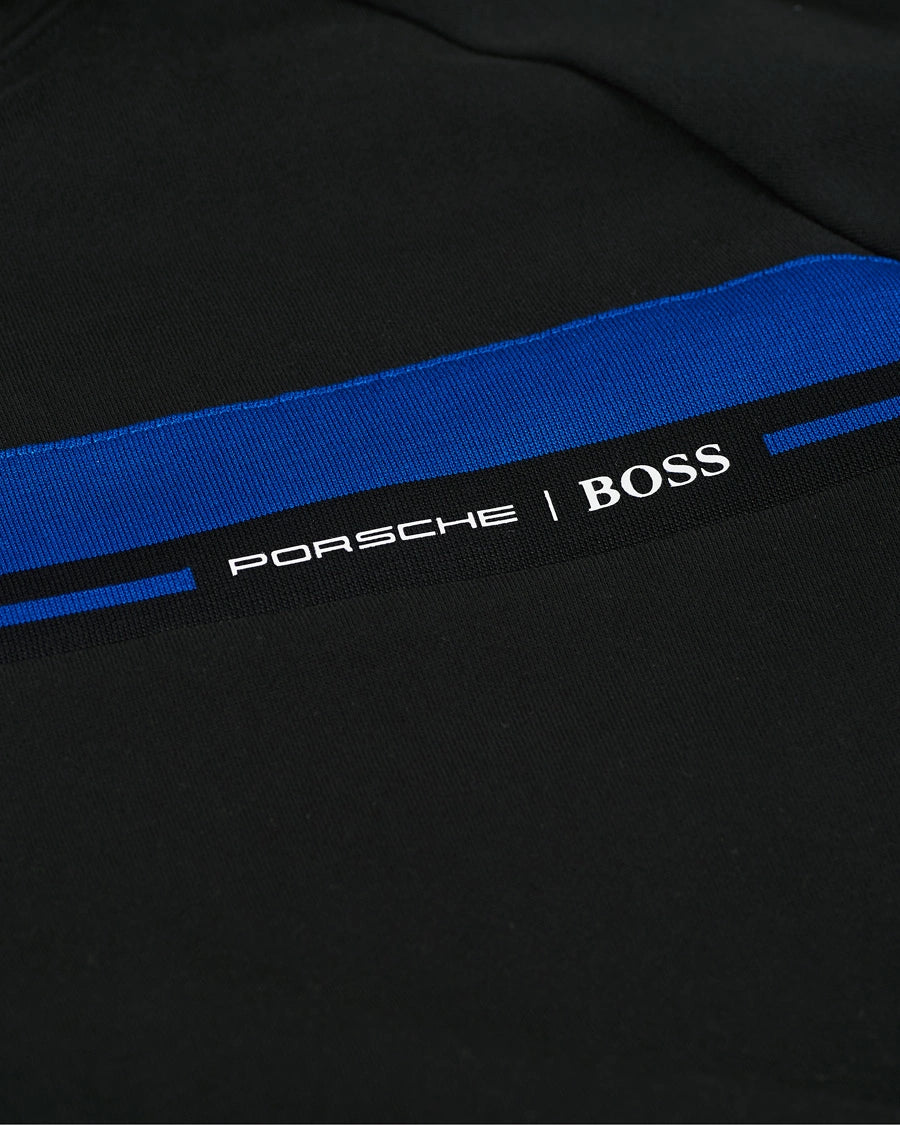 BOSS x Porsche hoodie made of cotton model 'Seeger' in black
