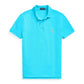 RALPH LAUREN SMALL PONY MESH POLO CUSTOM SLIM FIT SKY BLUE