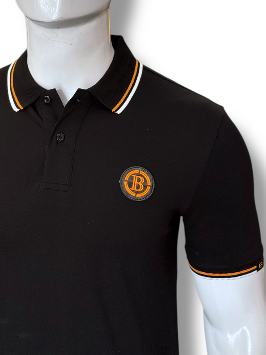 Balmain Tip Collar Patch Logo Polo