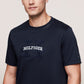 TOMMY HILFIGER SCROLL GRAPHIC TEE NAVY BLUE SLIM-FIT