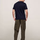 TOMMY HILFIGER SCROLL GRAPHIC TEE NAVY BLUE SLIM-FIT