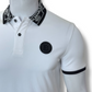 Balmain Printed Collar Patch Logo Polo