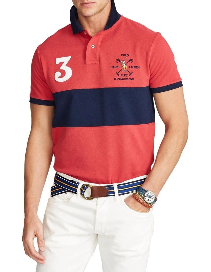 RALPH LAUREN MESH POLO CUSTOM SLIM FIT