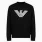 EMPORIO ARMANI MODAL-BLEND SWEATSHIRT WITH LOGO PRINT