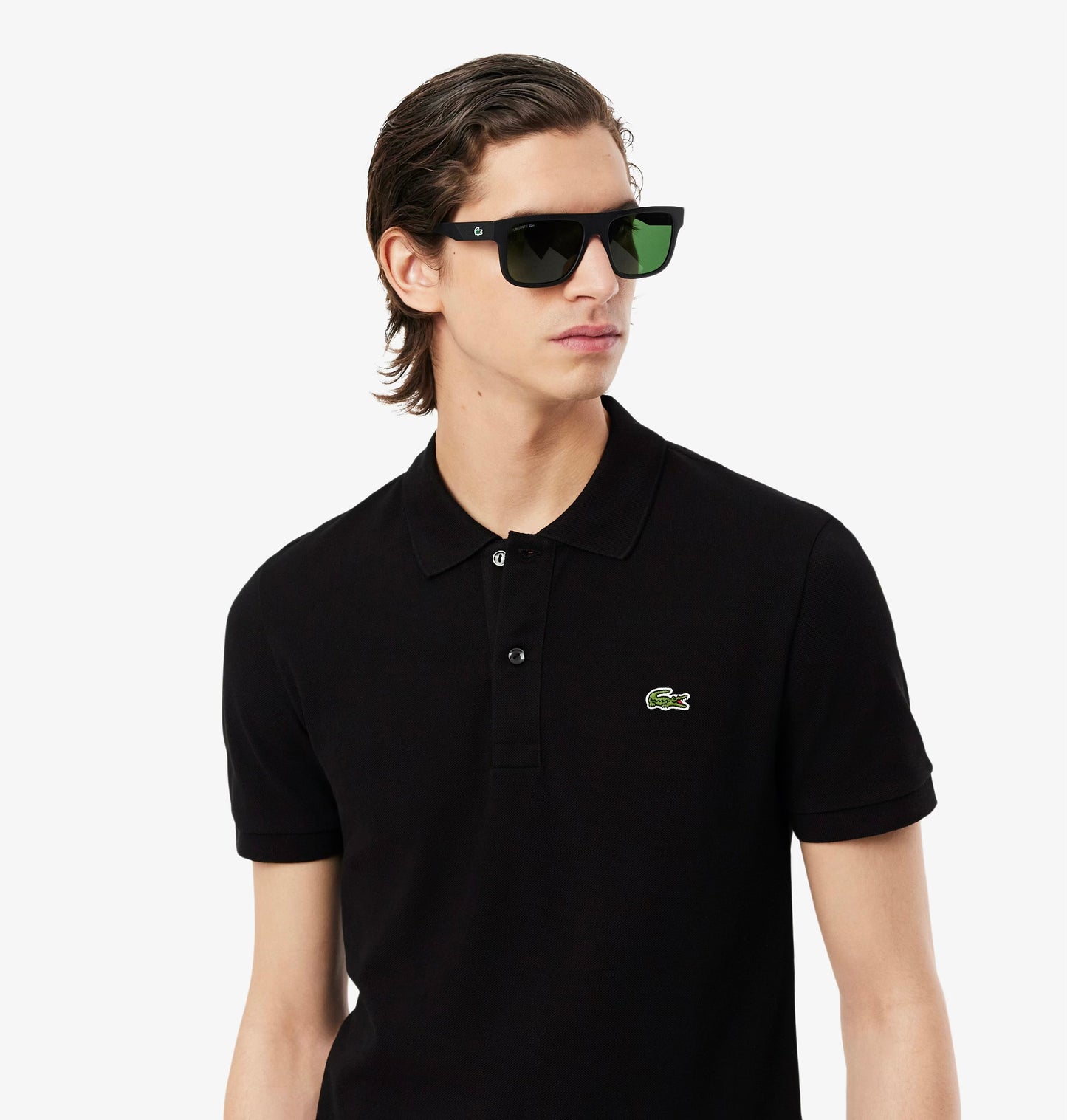 Lacoste Classic Fit Piqué Polo Shirt Black