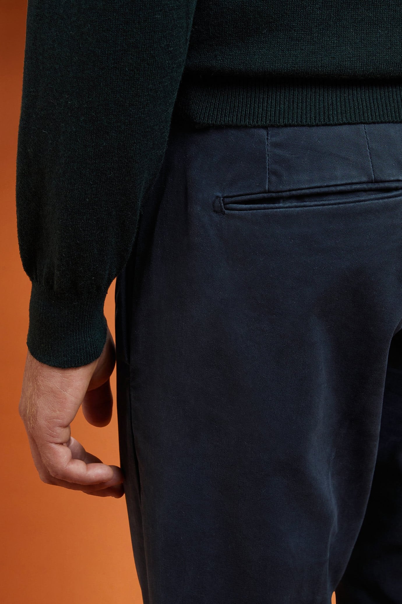 Doppel Ganger Men's classic twill chinos in a perfect fit