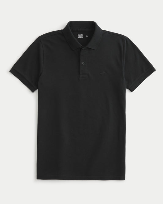 HOLLISTER ICON POLO BLACK