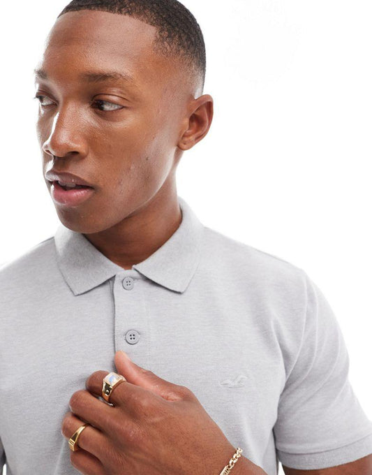 HOLLISTER ICON POLO GREY