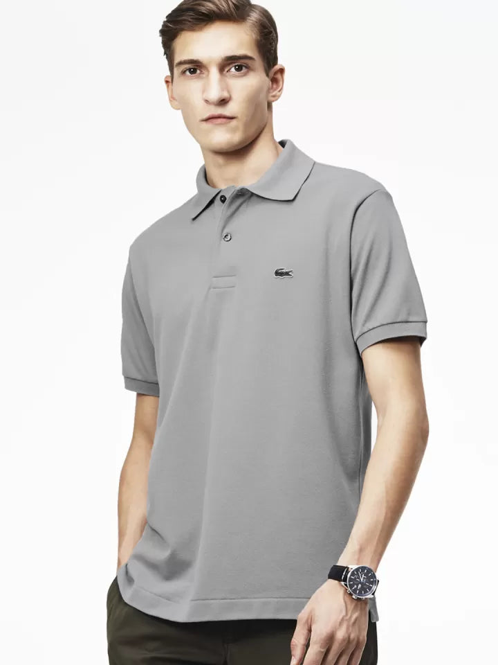 Lacoste Classic Fit Piqué Polo Shirt Grey