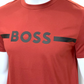 Boss Logo Print T-Shirt Orange