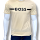Boss Logo Print T-Shirt Yellow