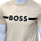 Boss Logo Print T-Shirt Yellow