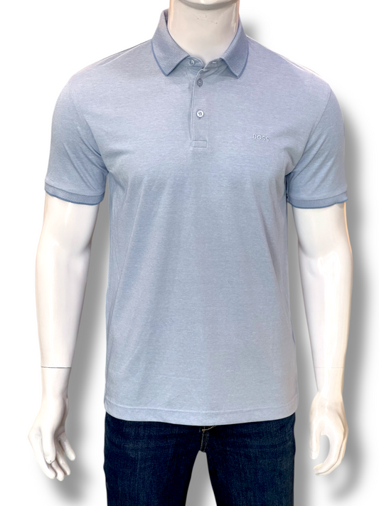 Boss Logo-Embroidered Soft Cotton Polo Shirt