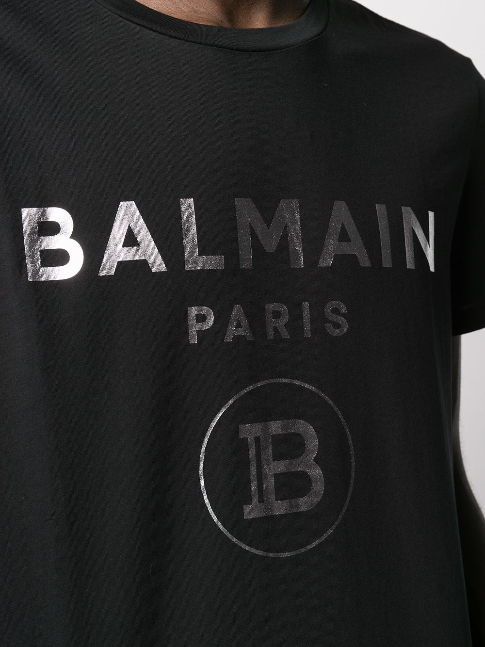 Balmain B Logo Cotton T Shirt