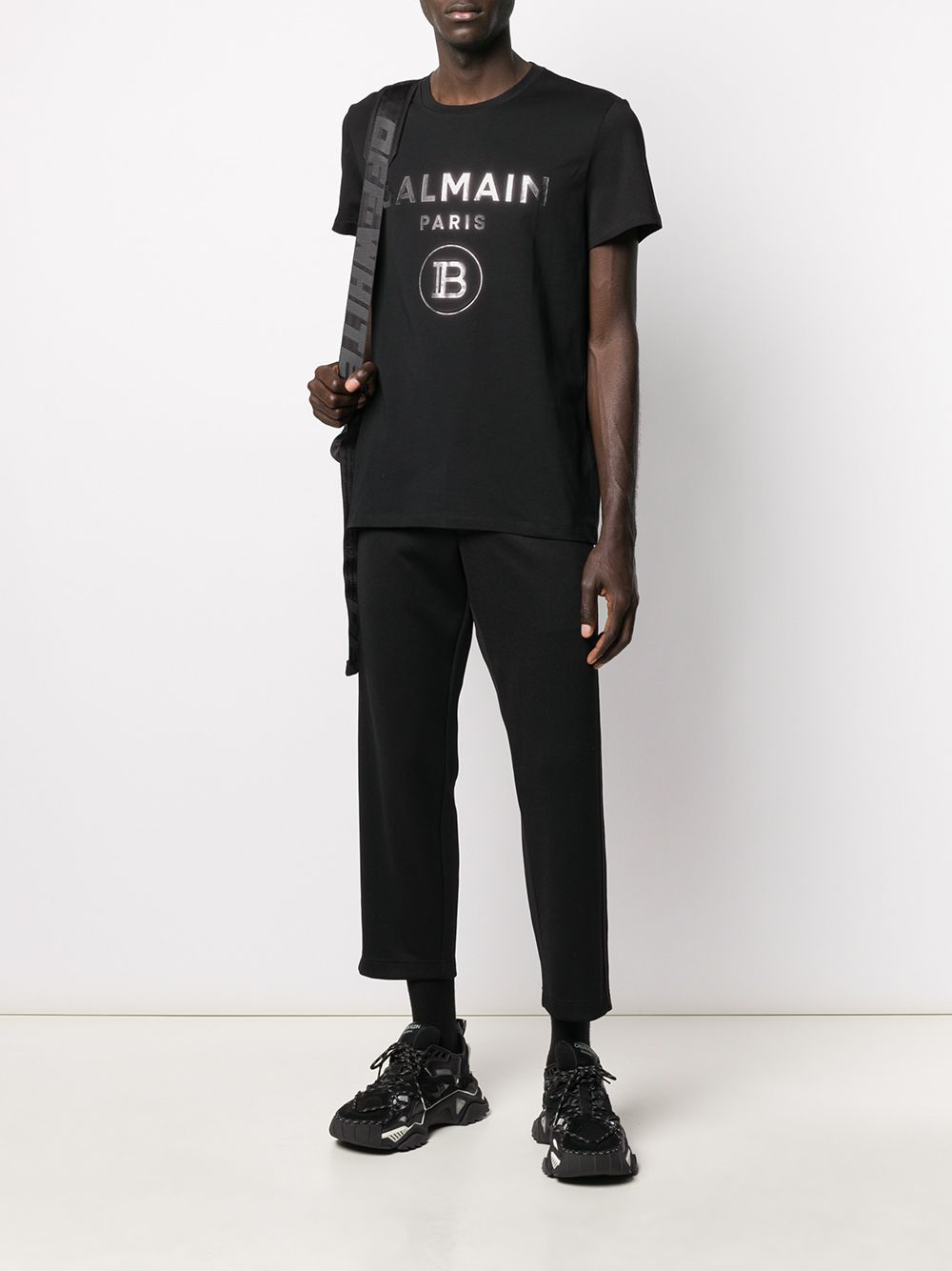 Balmain B Logo Cotton T Shirt