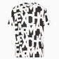 Armani Exchange REGULAR FIT T-SHIRT WITH MAXI ALLOVER LOGO IN HEAVY COTTON
