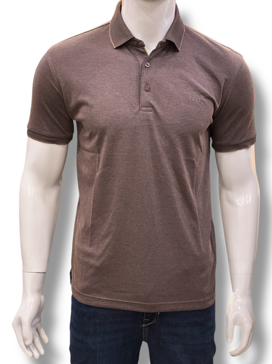 Boss Logo-Embroidered Soft Cotton Polo Shirt