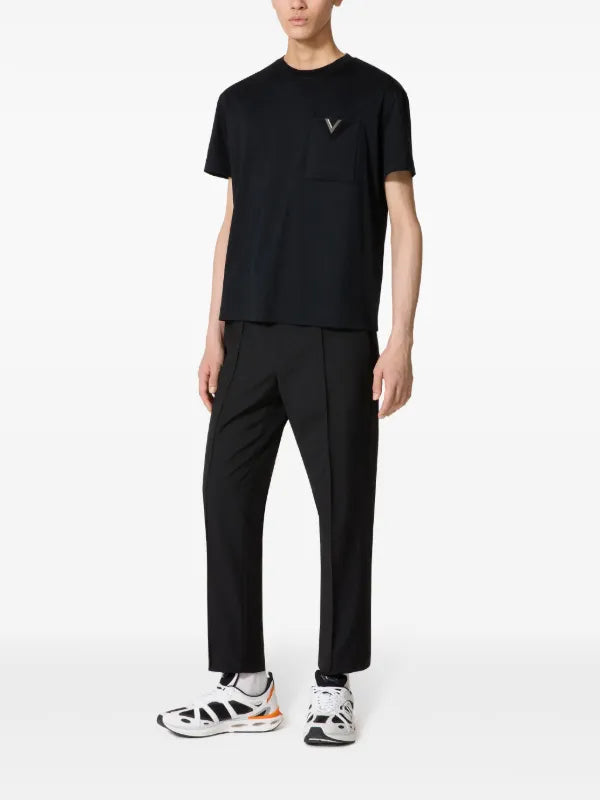 Valentino Garavani Metallic V Detail T-Shirt