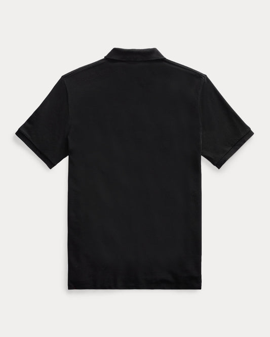 Ralph Lauren Small Pony Mesh Polo Shirt (Custom SlimFit) Black