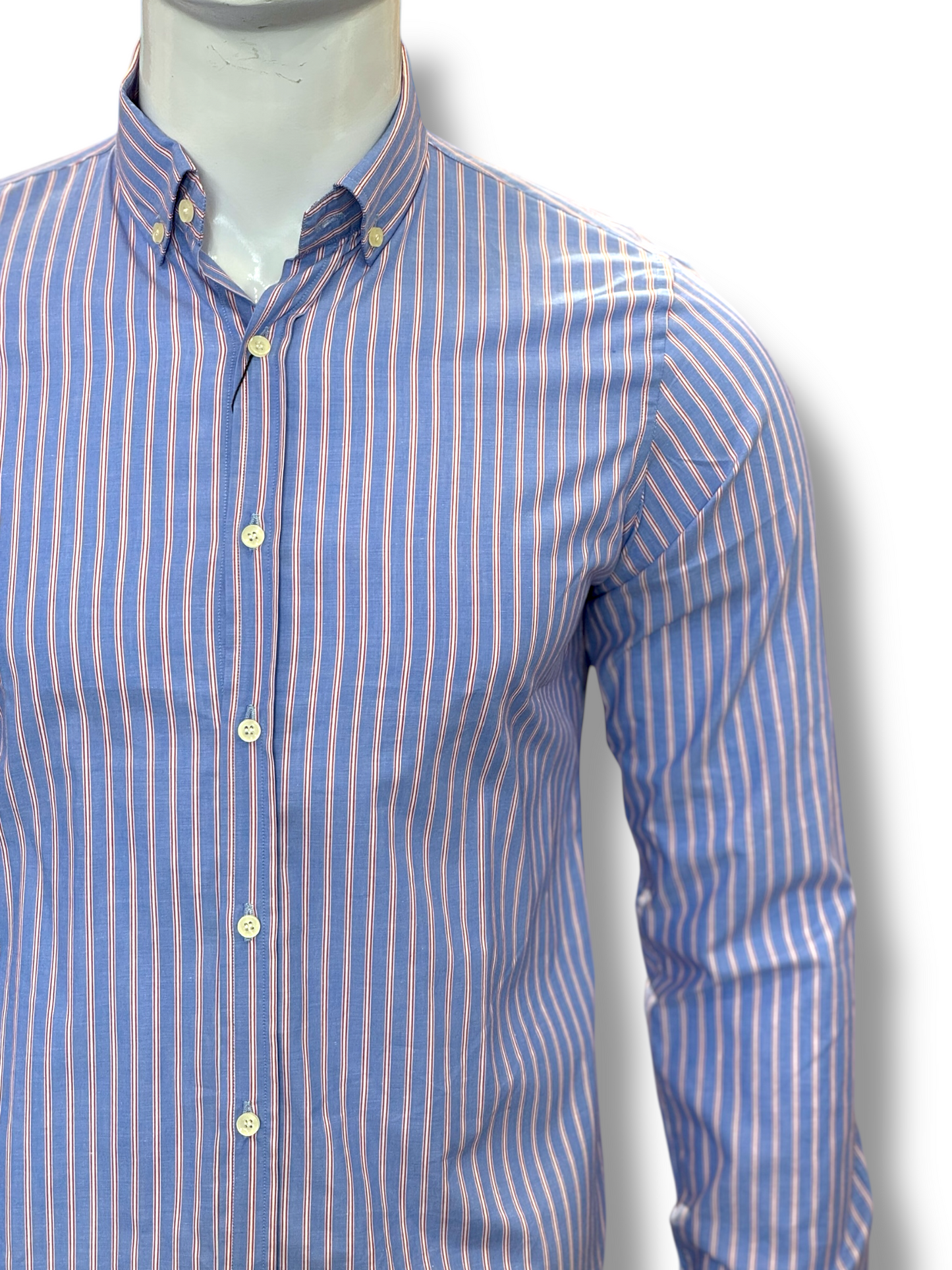 Zara Button Down Stripe Shirt Slim Fit
