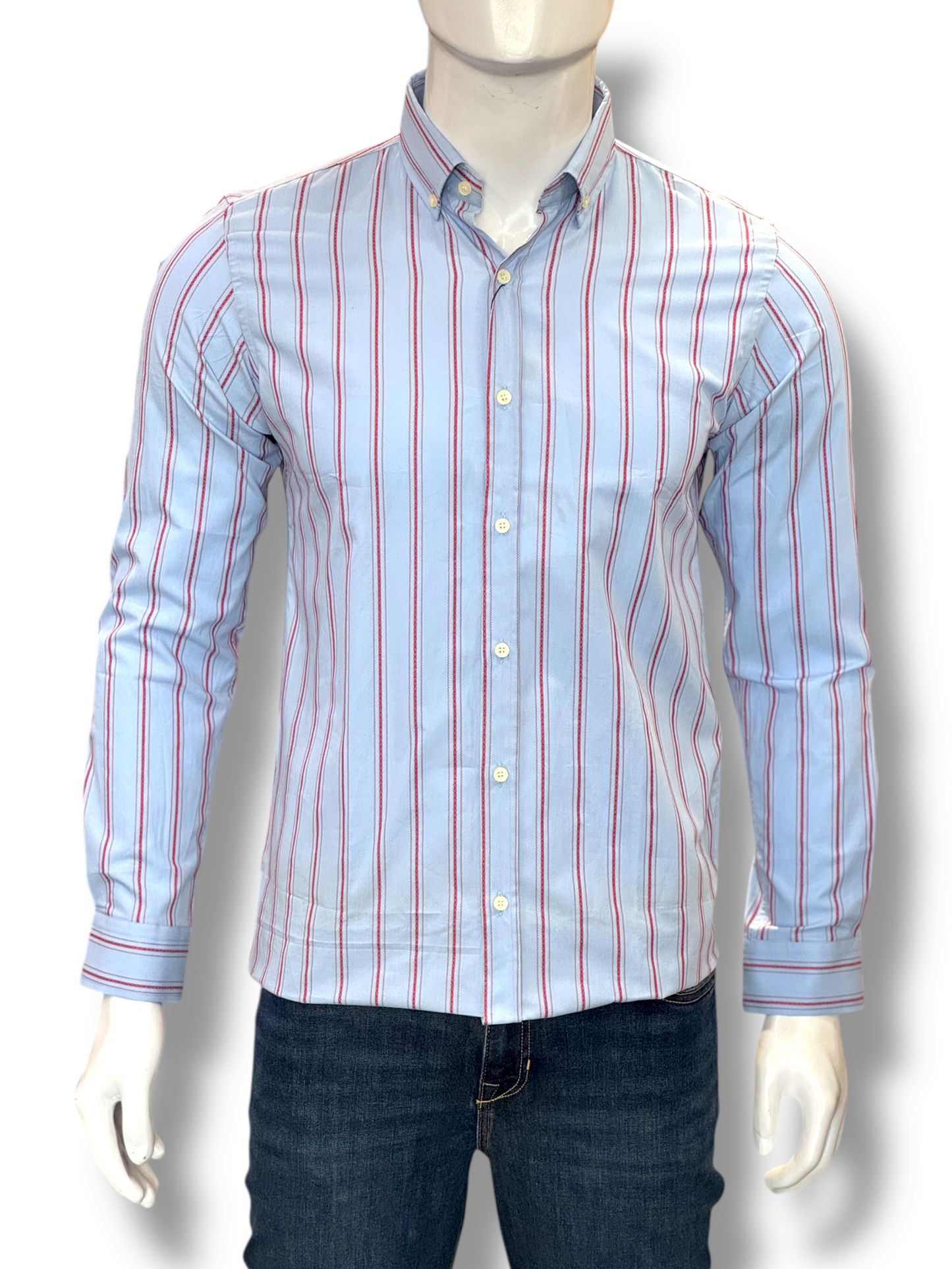 Zara Button Down Stripe Shirt Slim Fit