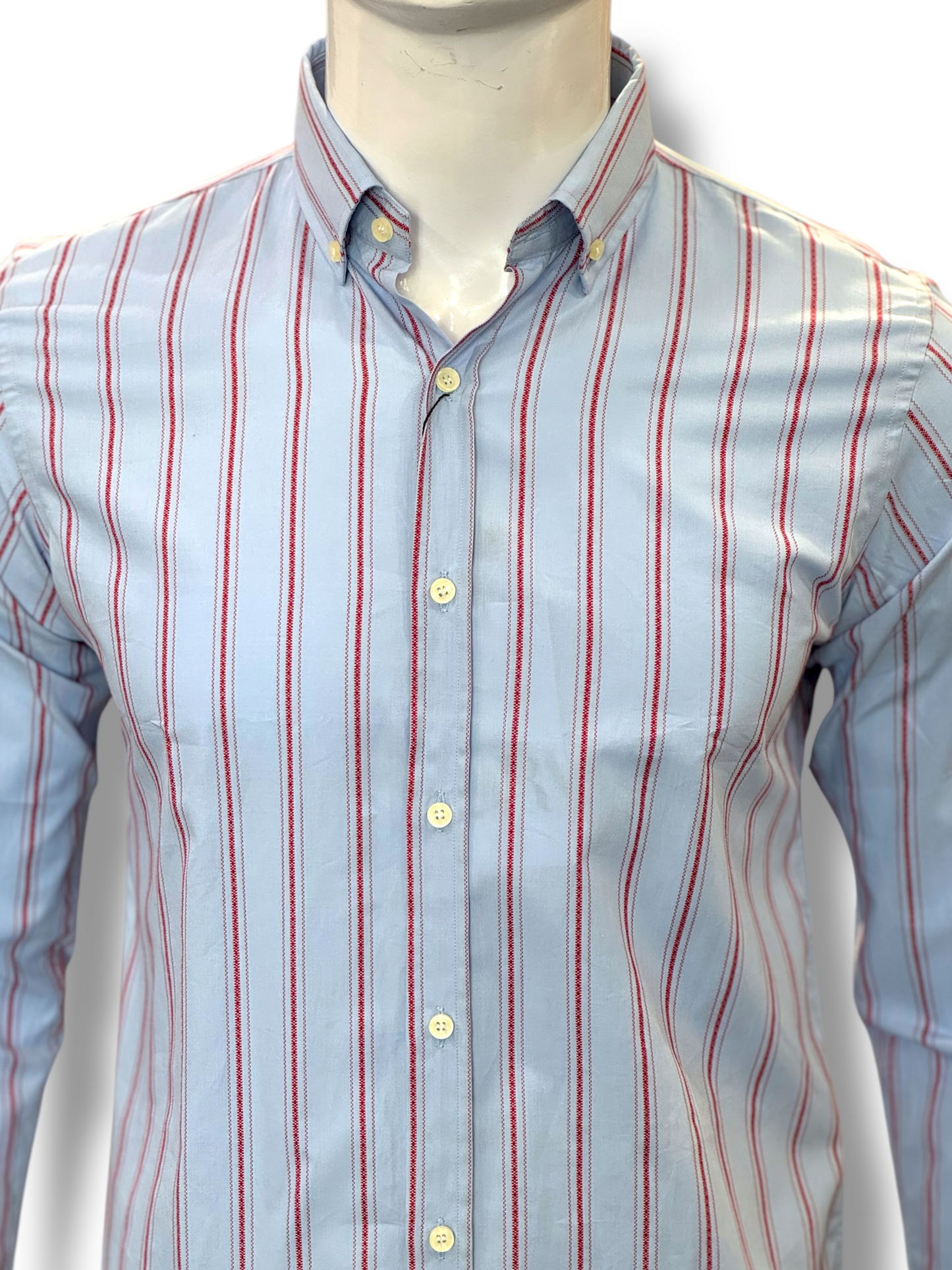 Zara Button Down Stripe Shirt Slim Fit
