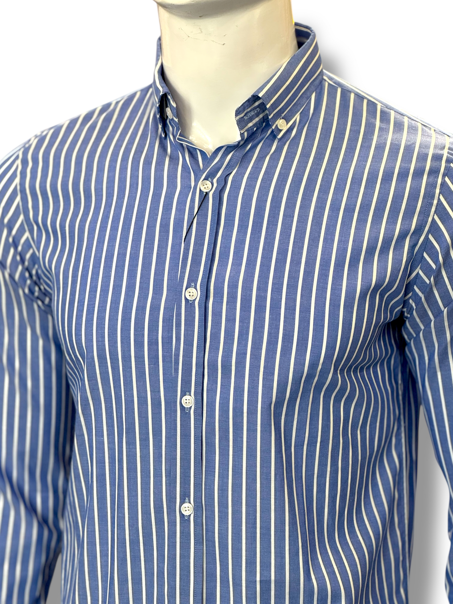 Zara Button Down Stripe Shirt Slim Fit