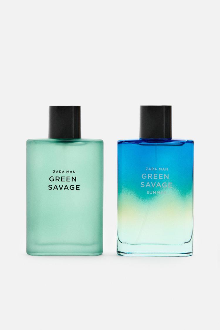 ZARA GREEN SAVAGE + GREEN SAVAGE SUMMER EDT 2 X 90 ML (3.04 FL. OZ
