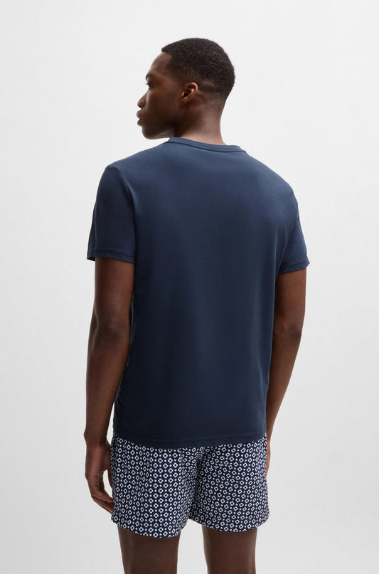 Boss Urban Logo T.Shirt Navy