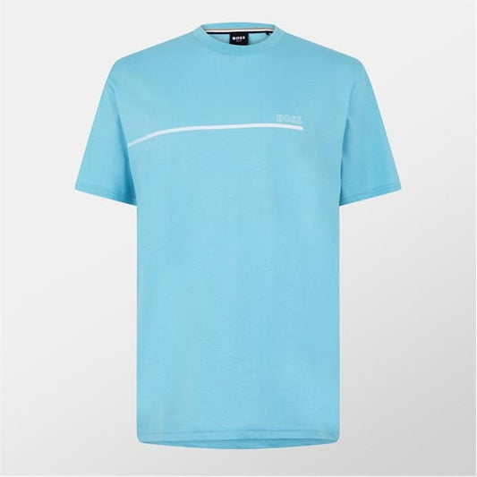 Boss Urban Logo T-Shirt Sky Blue