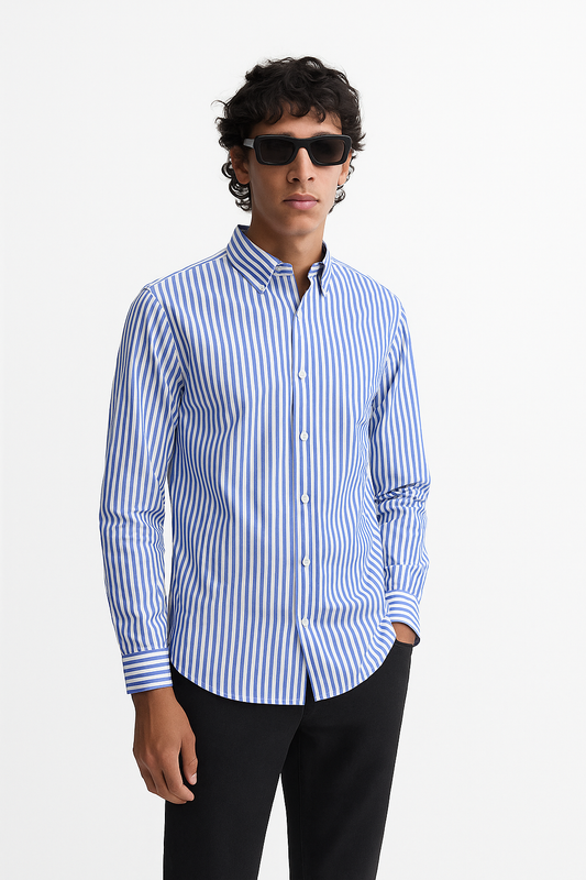Zara Stripe Shirt Slim Fit