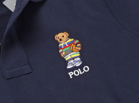 RALPH LAUREN BEAR CUSTOM SLIM FIT POLO T-SHIRT