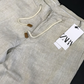 ZARA LINEN BEIDGE COTTON CHINOS