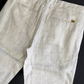 ZARA LINEN BEIDGE COTTON CHINOS