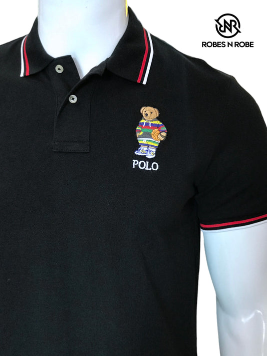 RALPH LAUREN BEAR CUSTOM SLIM FIT POLO T-SHIRT