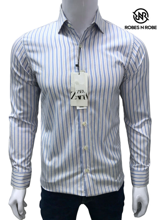 ZARA STRIPE SHIRT SLIM FIT