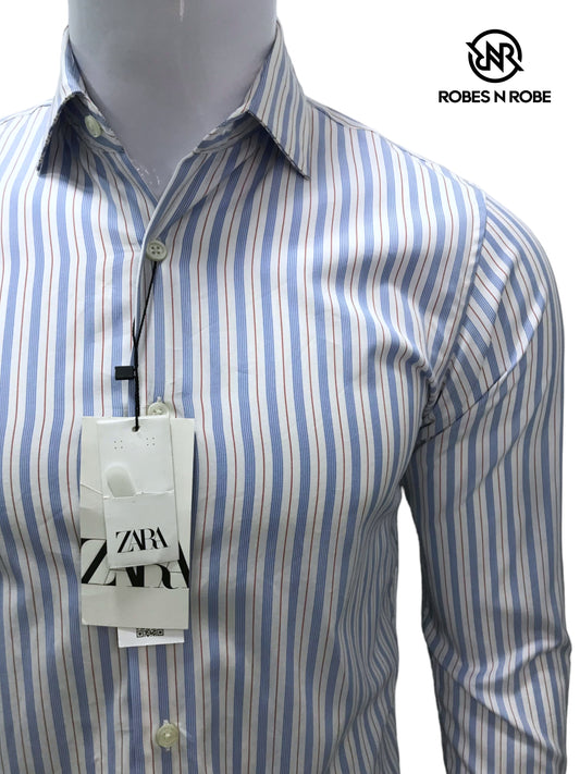 ZARA STRIPE SHIRT SLIM FIT