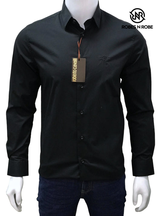ROBERTO CAVALLI BLACK FORMEL SHIRT