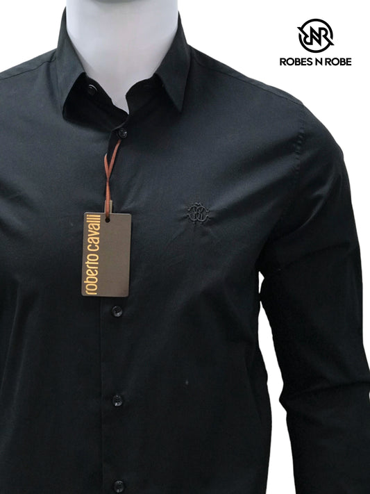 ROBERTO CAVALLI BLACK FORMEL SHIRT