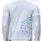 Lacoste Men's Wrap Around Crocodile Logo T-Shirt WHITE