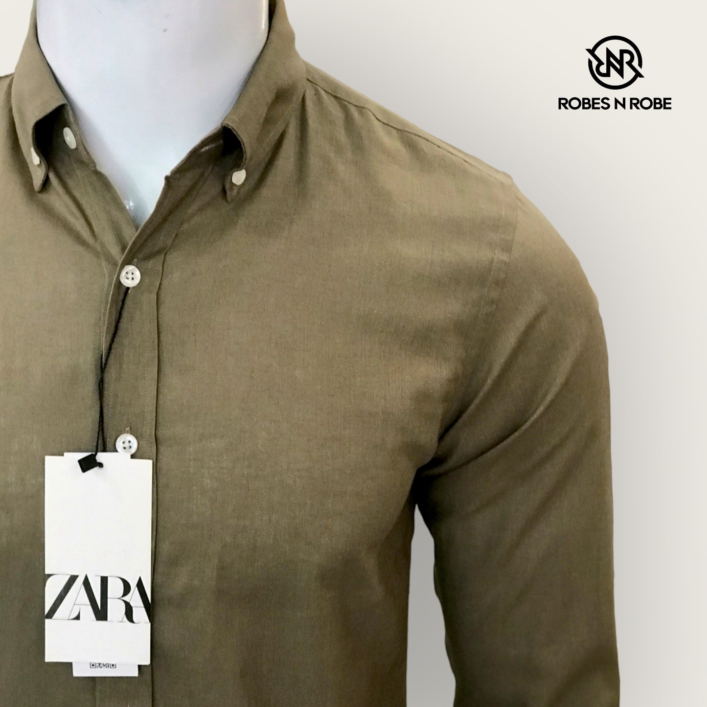 ZARA BUTTON DOWN LINEN SHIRT